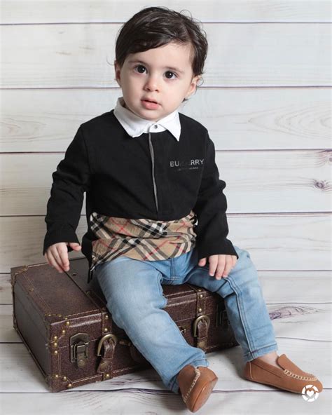 toddler boy burberry outfit|burberry shirt kids.